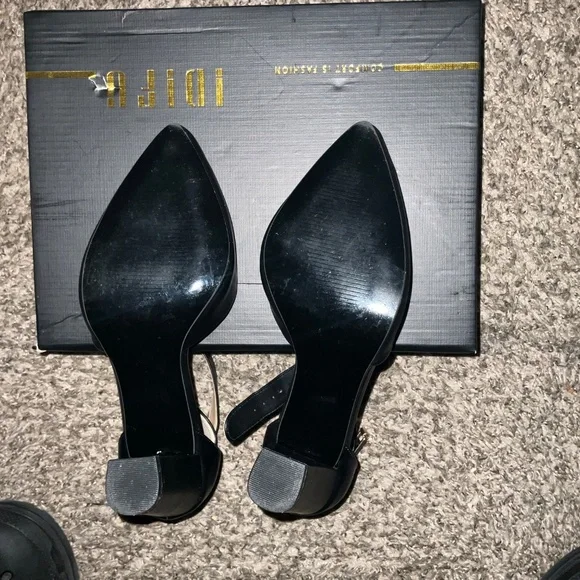 Women’s 4in. High Block Heels w/ ankle strap - Picture 3 of 5